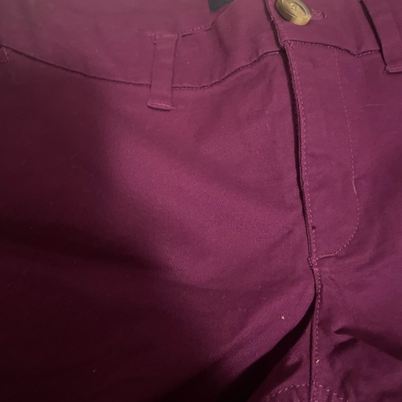 American Eagle Shortie Shorts Size 12 Rich Purple High Rise Cotton Summer Casual - Picture 4 of 6